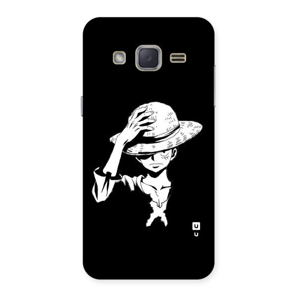 Anime One Piece Luffy Silhouette Back Case for Galaxy J2