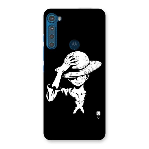 Anime One Piece Luffy Silhouette Back Case for Motorola One Fusion Plus