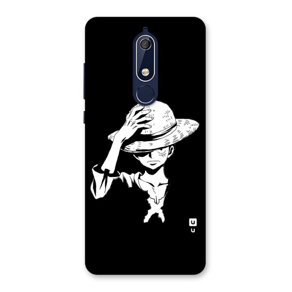 Anime One Piece Luffy Silhouette Back Case for Nokia 5.1