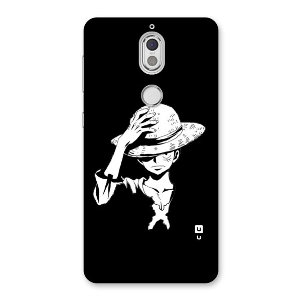 Anime One Piece Luffy Silhouette Back Case for Nokia 7