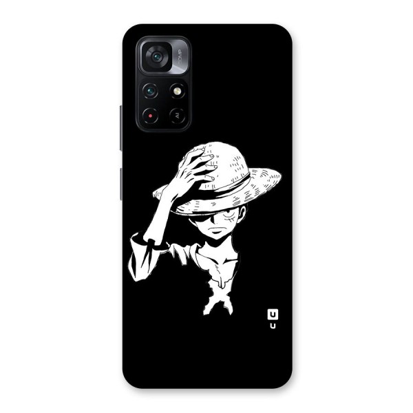 Anime One Piece Luffy Silhouette Back Case for Poco M4 Pro 5G
