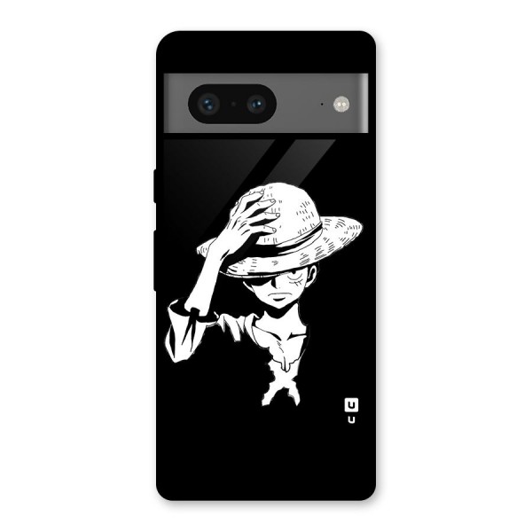 Anime One Piece Luffy Silhouette Glass Back Case for Google Pixel 7