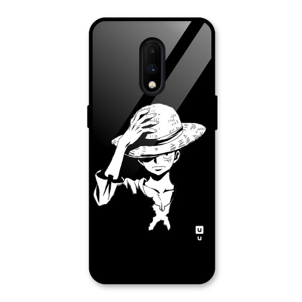 Anime One Piece Luffy Silhouette Glass Back Case for OnePlus 7