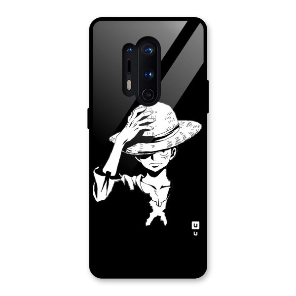 Anime One Piece Luffy Silhouette Glass Back Case for OnePlus 8 Pro