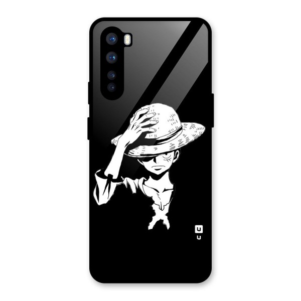 Anime One Piece Luffy Silhouette Glass Back Case for OnePlus Nord