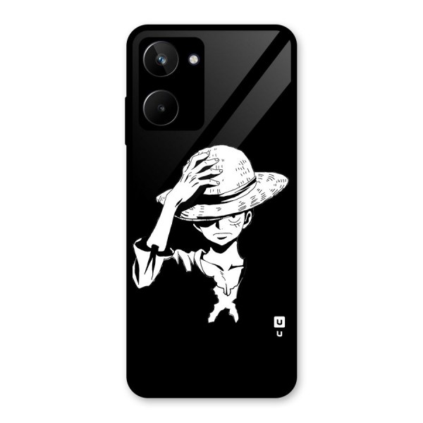 Anime One Piece Luffy Silhouette Glass Back Case for Realme 10