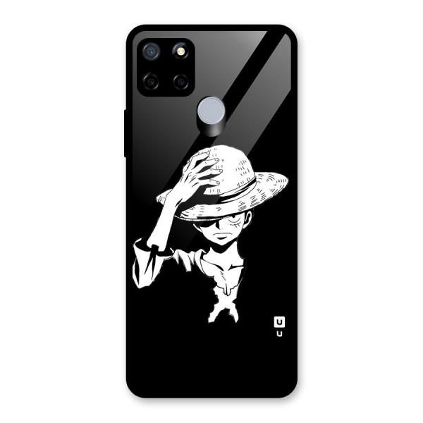 Anime One Piece Luffy Silhouette Glass Back Case for Realme C15
