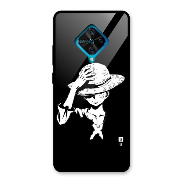 Anime One Piece Luffy Silhouette Glass Back Case for Vivo S1 Pro