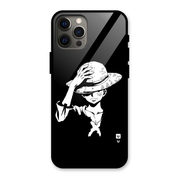 Anime One Piece Luffy Silhouette Glass Back Case for iPhone 12 Pro Max