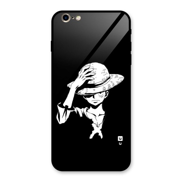 Anime One Piece Luffy Silhouette Glass Back Case for iPhone 6 Plus 6S Plus