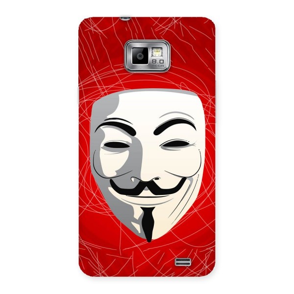 Anonymous Mask Abstract  Back Case for Galaxy S2