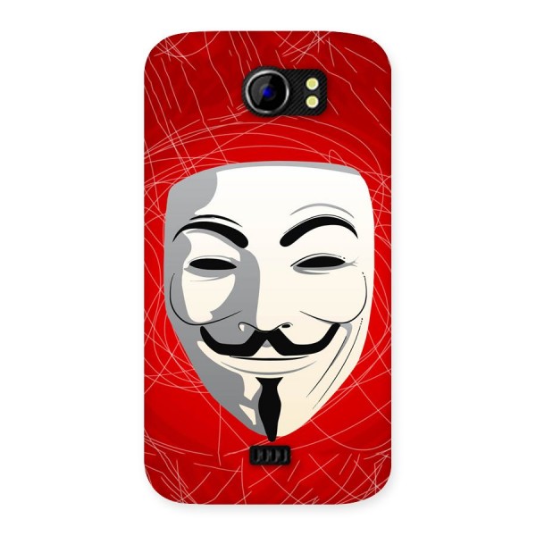 Anonymous Mask Abstract  Back Case for Micromax Canvas 2 A110