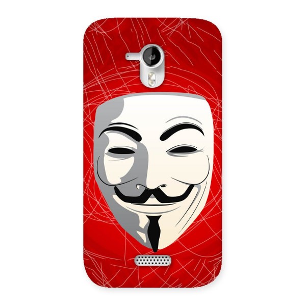Anonymous Mask Abstract  Back Case for Micromax Canvas HD A116