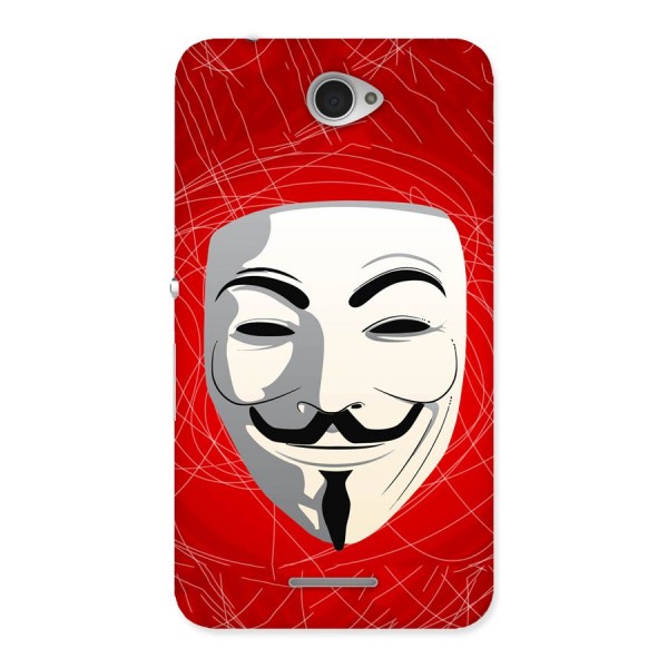 Anonymous Mask Abstract  Back Case for Sony Xperia E4