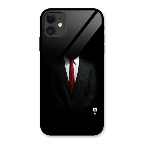 Anonymous Suit Glass Back Case for iPhone 11