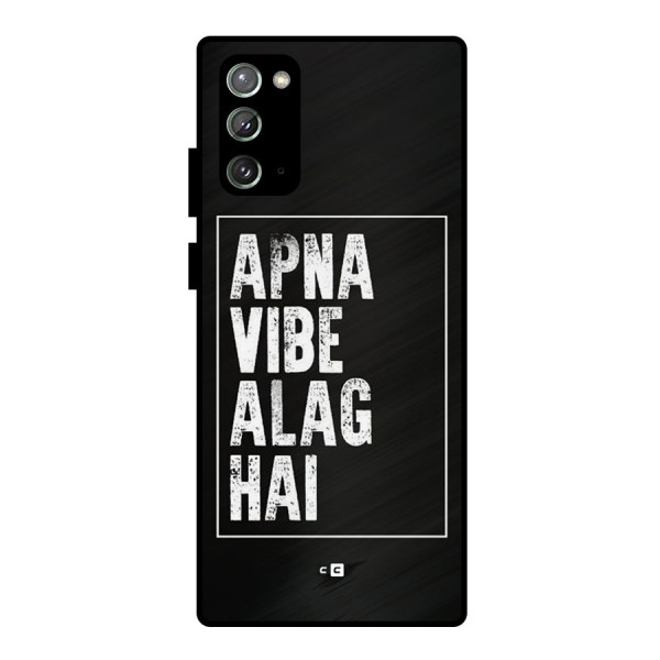 Apna Vibe Metal Back Case for Galaxy Note 20