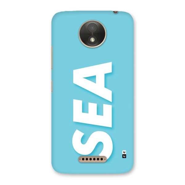 Aqua Sea Back Case for Moto C Plus