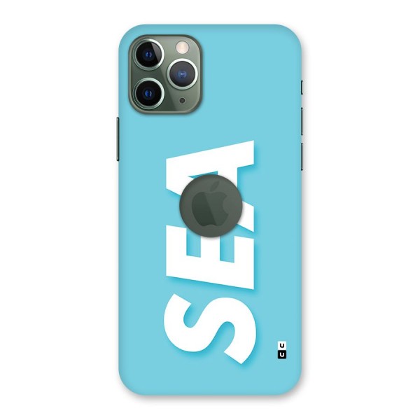 Aqua Sea Back Case for iPhone 11 Pro Logo Cut