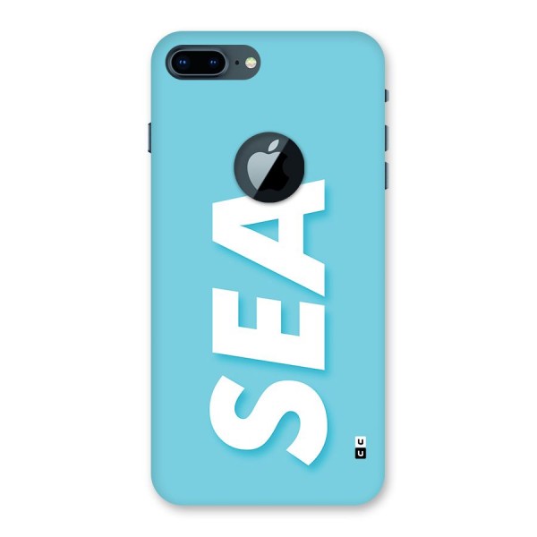 Aqua Sea Back Case for iPhone 7 Plus Logo Cut