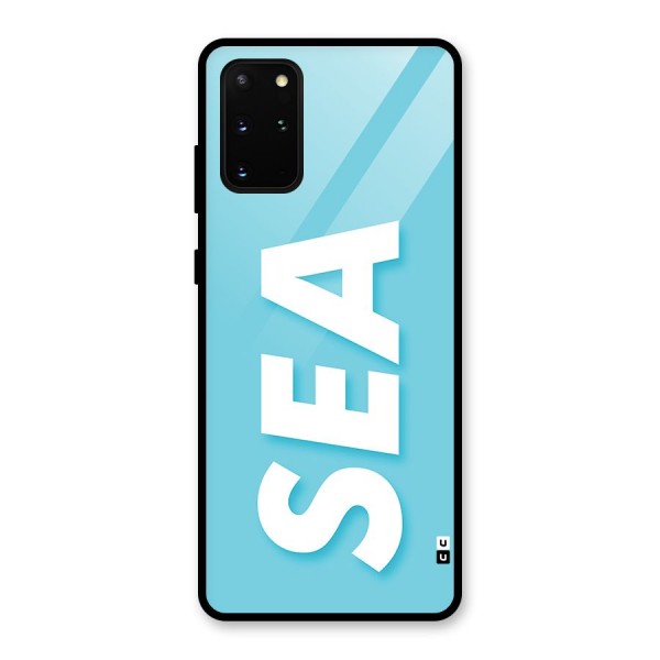 Aqua Sea Glass Back Case for Galaxy S20 Plus