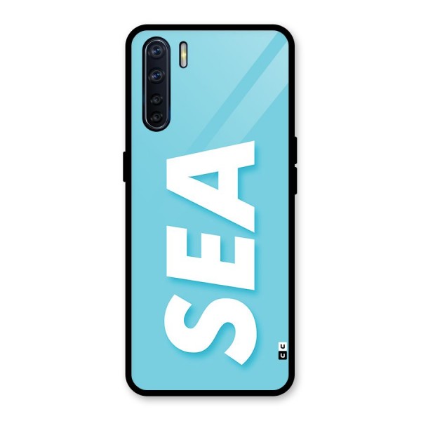 Aqua Sea Glass Back Case for Oppo F15