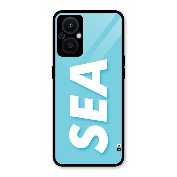 Aqua Sea Glass Back Case for Oppo F21s Pro 5G