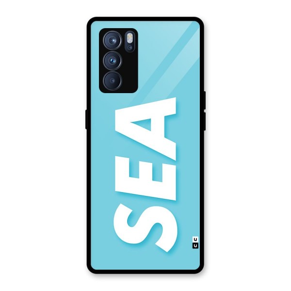 Aqua Sea Glass Back Case for Oppo Reno6 Pro 5G