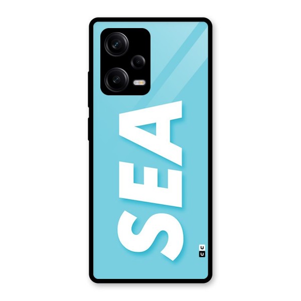 Aqua Sea Glass Back Case for Redmi Note 12 Pro