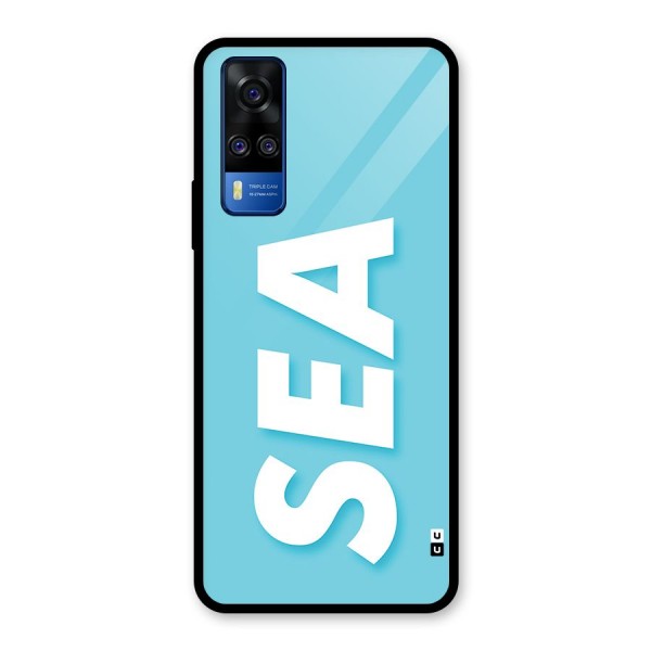 Aqua Sea Glass Back Case for Vivo Y51
