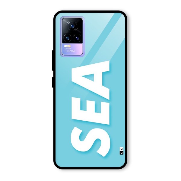 Aqua Sea Glass Back Case for Vivo Y73