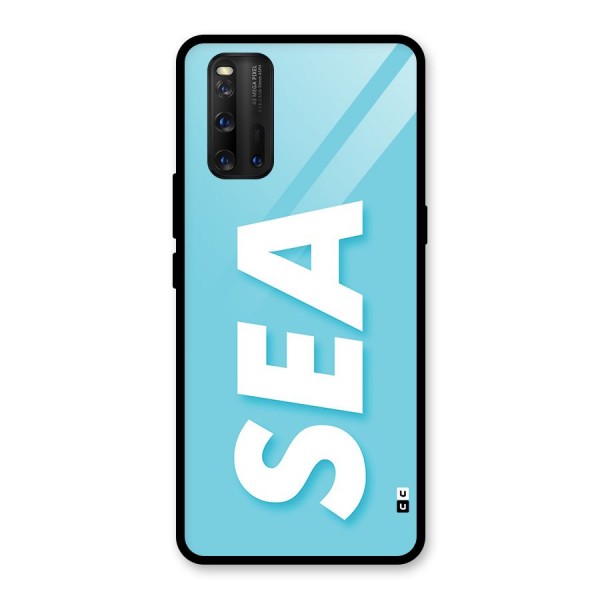 Aqua Sea Glass Back Case for Vivo iQOO 3