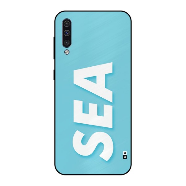 Aqua Sea Metal Back Case for Galaxy A30s