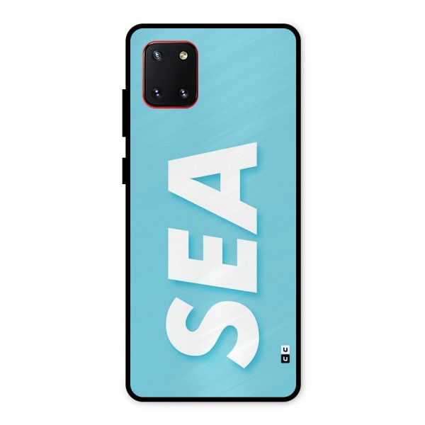 Aqua Sea Metal Back Case for Galaxy Note 10 Lite