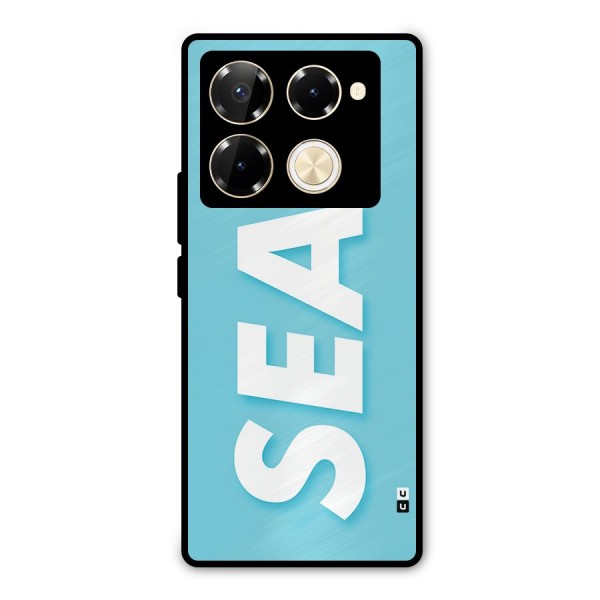Aqua Sea Metal Back Case for Infinix Note 40 Pro Plus