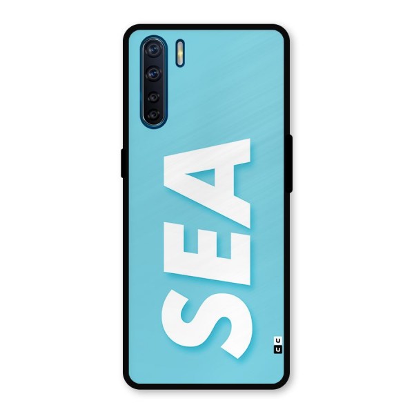 Aqua Sea Metal Back Case for Oppo F15