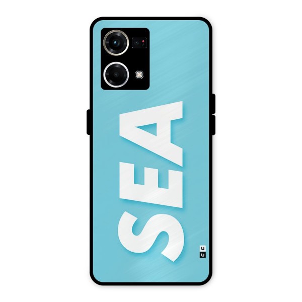 Aqua Sea Metal Back Case for Oppo F21s Pro 4G