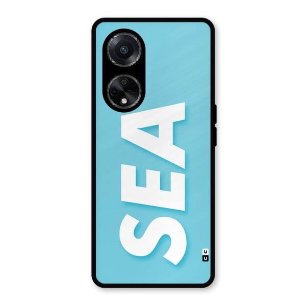 Aqua Sea Metal Back Case for Oppo F23