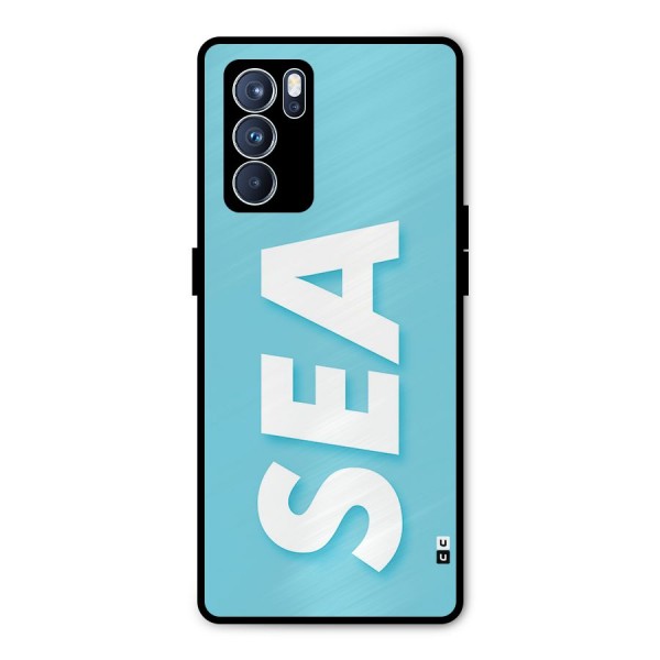 Aqua Sea Metal Back Case for Oppo Reno6 Pro 5G