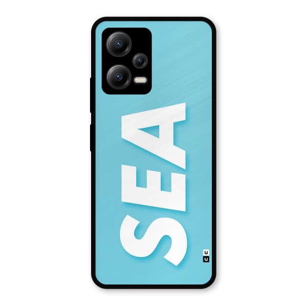 Aqua Sea Metal Back Case for Poco X5