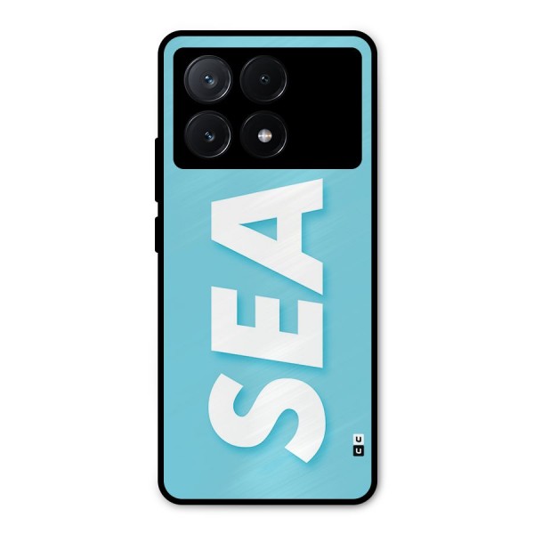 Aqua Sea Metal Back Case for Poco X6 Pro