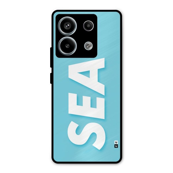 Aqua Sea Metal Back Case for Redmi Note 13 Pro 5G