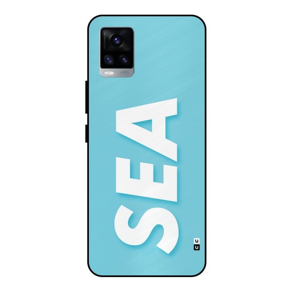 Aqua Sea Metal Back Case for Vivo V20 2021