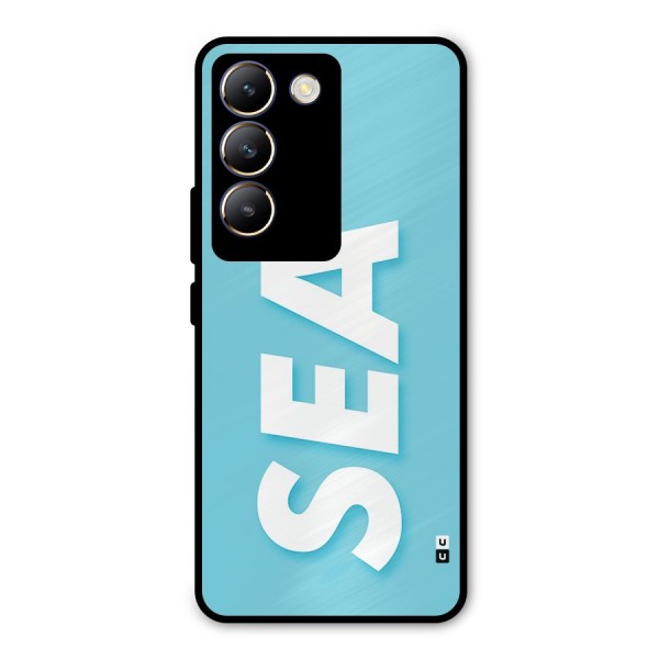 Aqua Sea Metal Back Case for Vivo Y200e