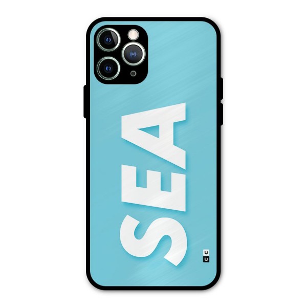 Aqua Sea Metal Back Case for iPhone 11 Pro Max