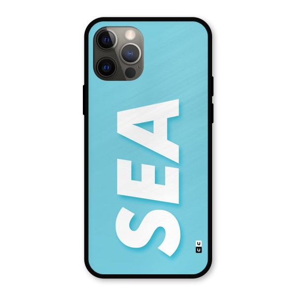 Aqua Sea Metal Back Case for iPhone 12 Pro