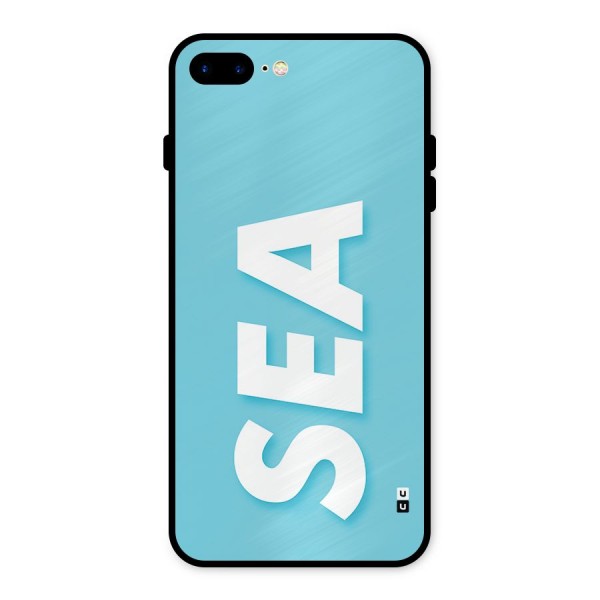 Aqua Sea Metal Back Case for iPhone 7 Plus