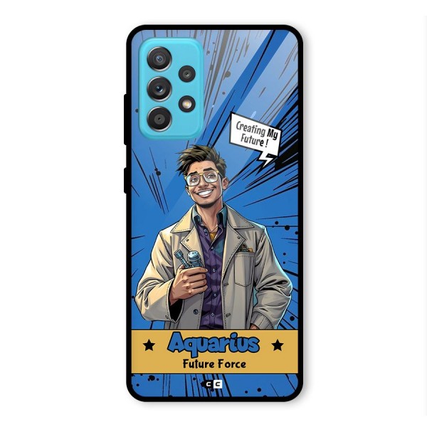 Aquarius Force Glass Back Case for Galaxy A52