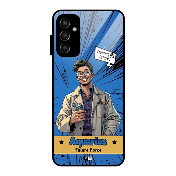 Aquarius Force Glass Back Case for Galaxy F13