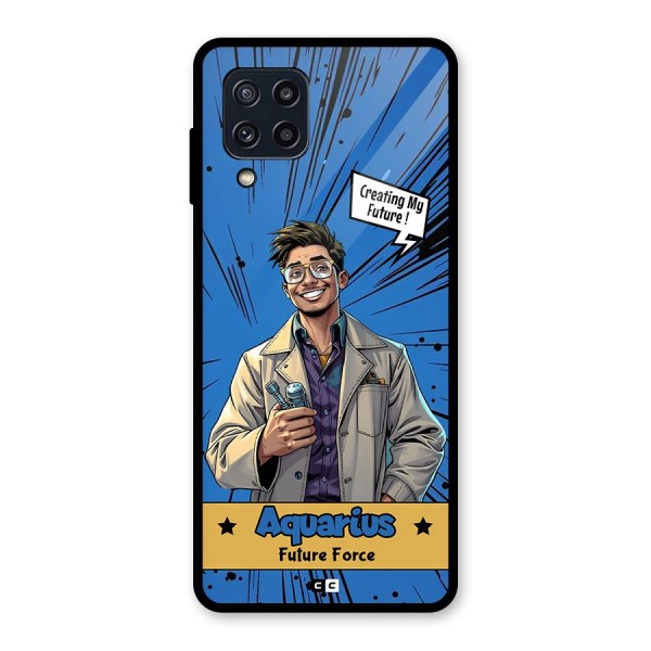 Aquarius Force Glass Back Case for Galaxy M32