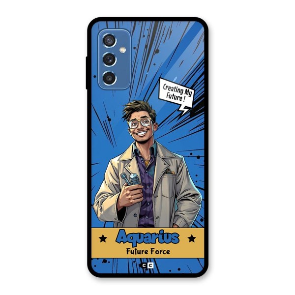 Aquarius Force Glass Back Case for Galaxy M52 5G